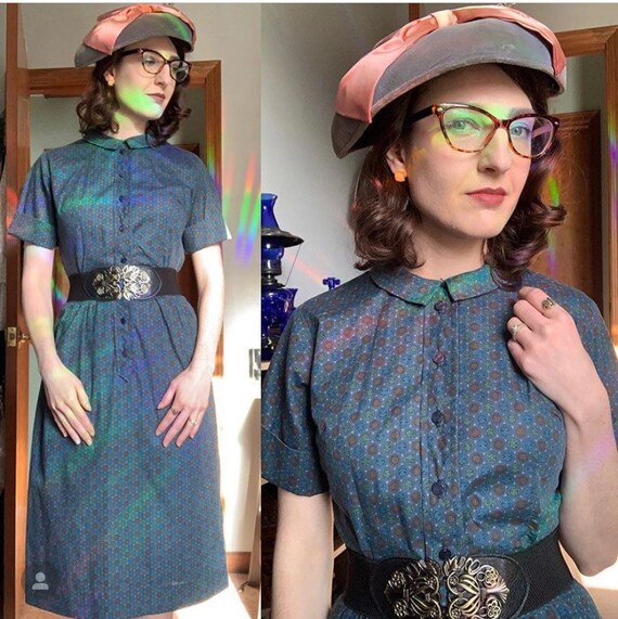 Vintage 1960’s shirtdress, Peter Pan collar
