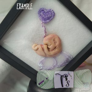 12 & 13 weeks -- Custom Miscarriage Memorial Frame