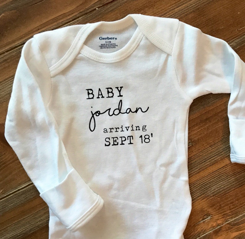 pregnancy reveal Pregnancy announcement onesie baby gift newborn onesie baby shower baby announcement