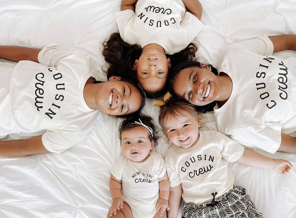 Cousin Crew Family Pictures Portrait Newborn Baby Fun Cute Infant T-Shirt 