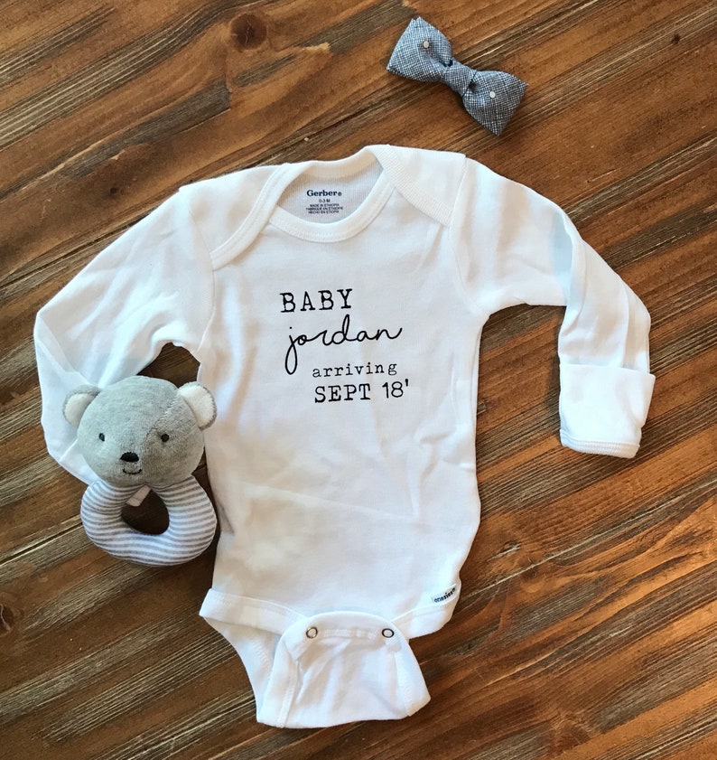 pregnancy reveal Pregnancy announcement onesie baby gift newborn onesie baby shower baby announcement