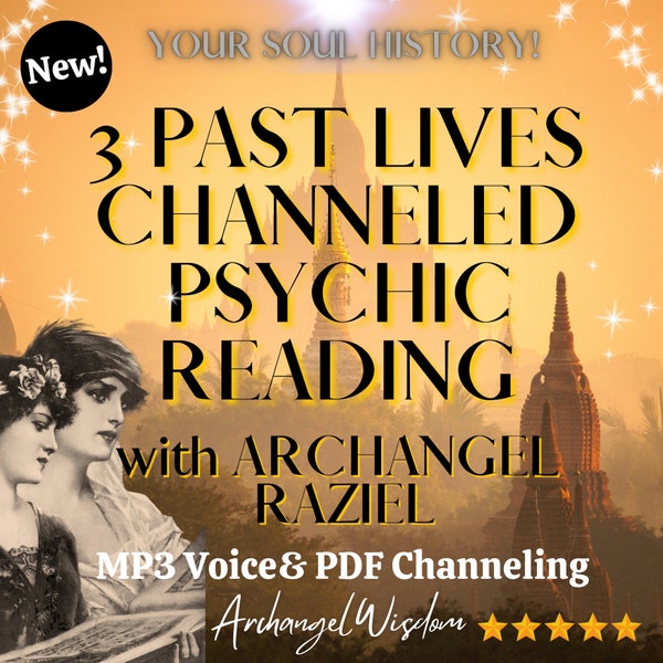PAST LIFE Reading, Psychic Medium, 3 Past Lives Revealed, Past Life Healing, Past life Relationship, Regression, Past life Love, MP3 and Pdf