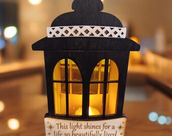 Memorial Lantern and Candle