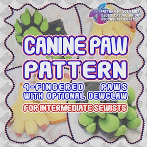 Feral Canine 4-Finger Paw Pattern