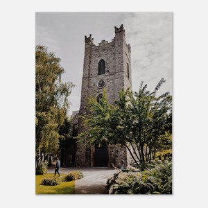 Dublin Ireland St. Audoen's Church Print, Medieval Irish Landscape Wall Art image 3
