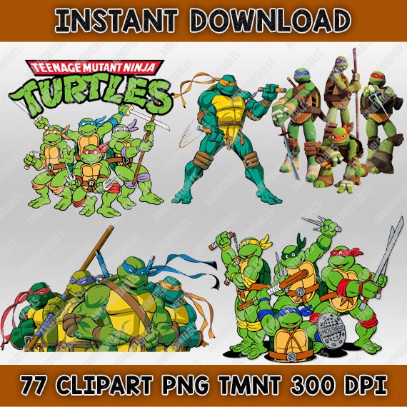 Download Free 77 Teenage Mutant Ninja Turtle Clipart Png 300dpi Images Etsy SVG Cut Files