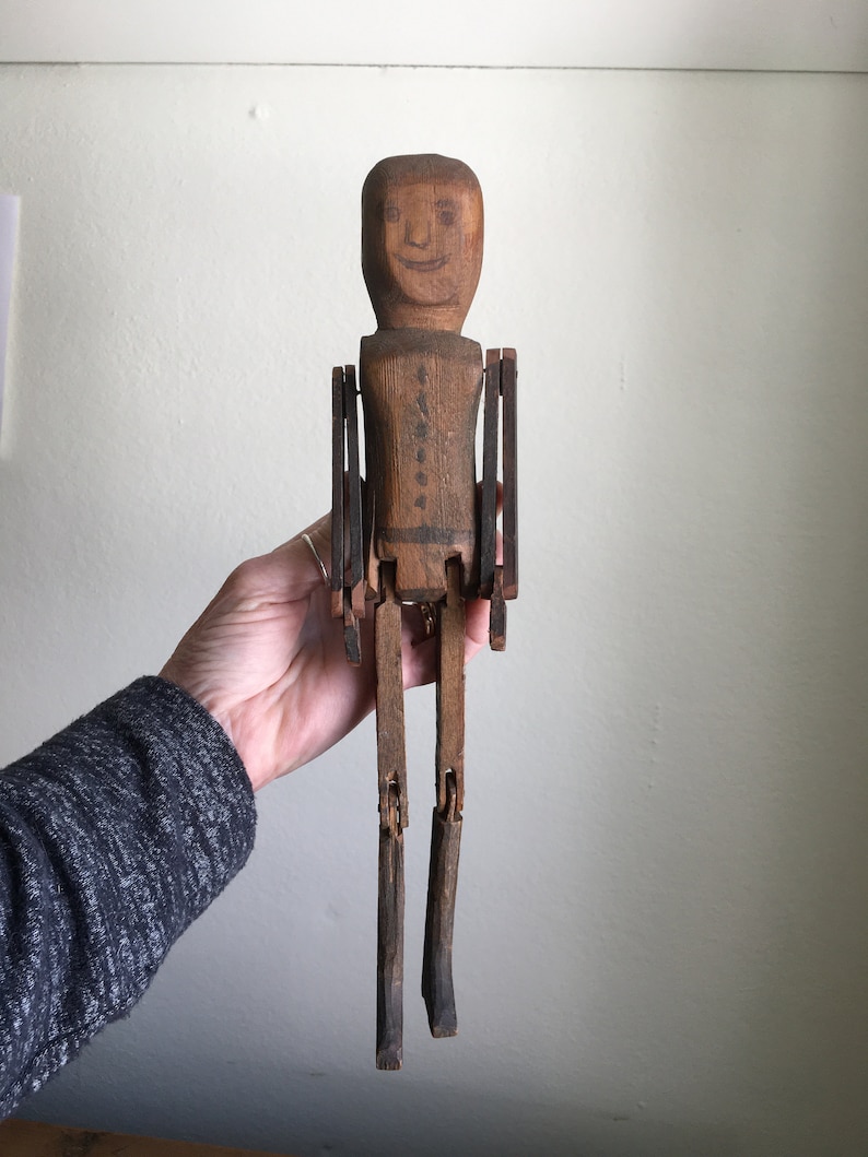 Antique Wooden Jig Doll Limberjack Vintage Dancing Hand Etsy