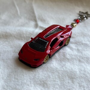 Lamborghini Beaded Keychain