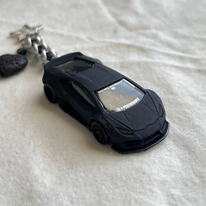 Lamborghini Beaded Keychain
