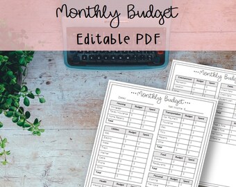 budget binder etsy