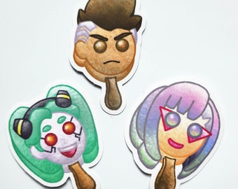 Cyber Sorbet- Cyberpunk Inspired Anime Popsicle Ice Cream Stickers