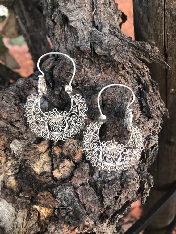 Gusano filigree Mexican earrings