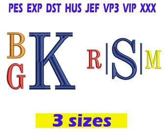 Boys Stacked Monogram Embroidery/ BX Font / Boys Stacked Monogram font embroidery design/ INSTANT download