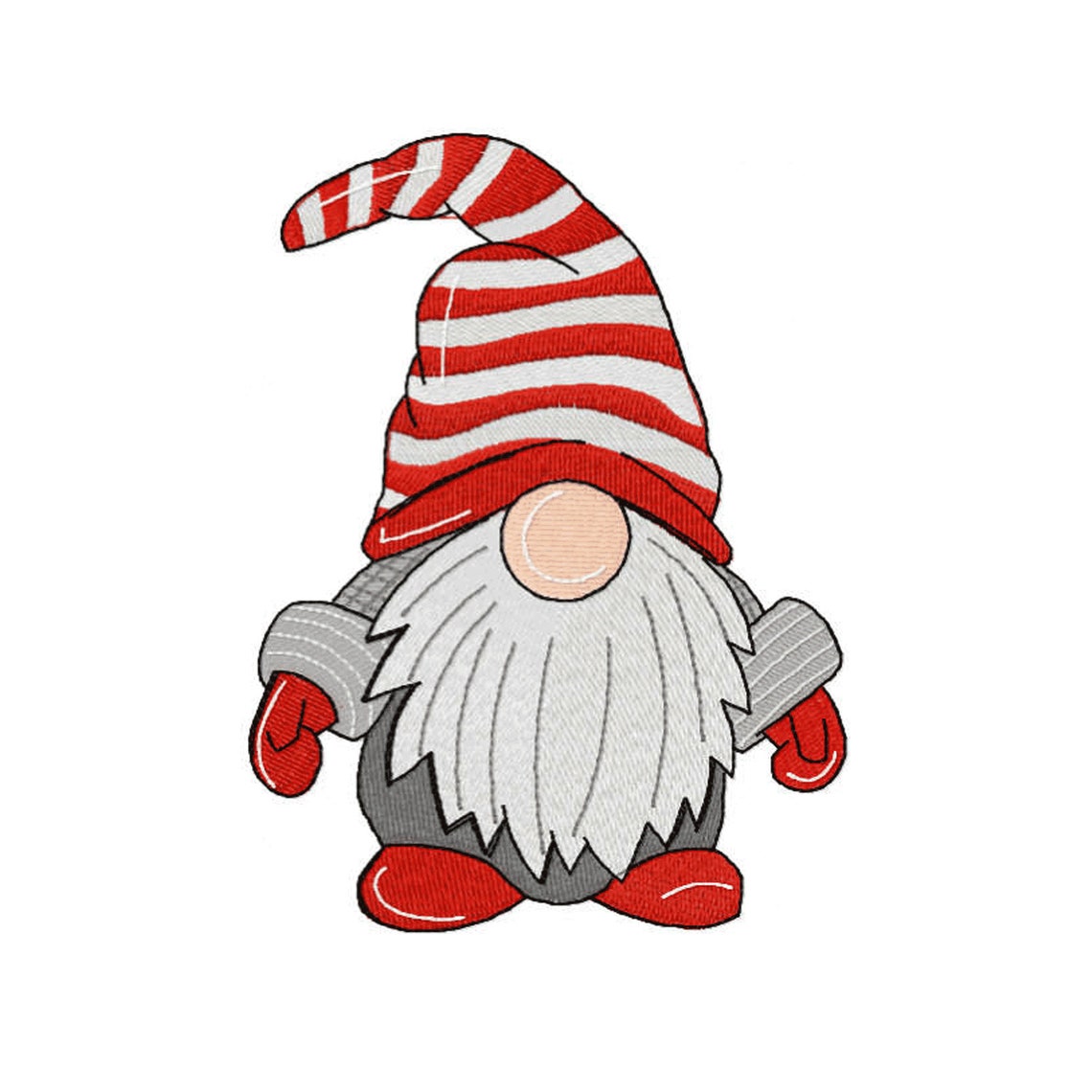 Gnome Machine Embroidery Gnome Embroidery Embroidery Etsy UK