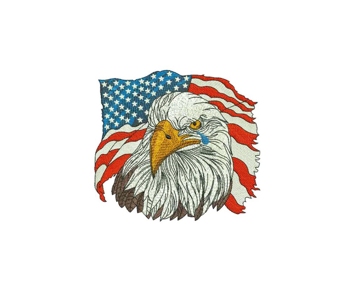 American eagle machine embroidery embroidery designs instant  etsy