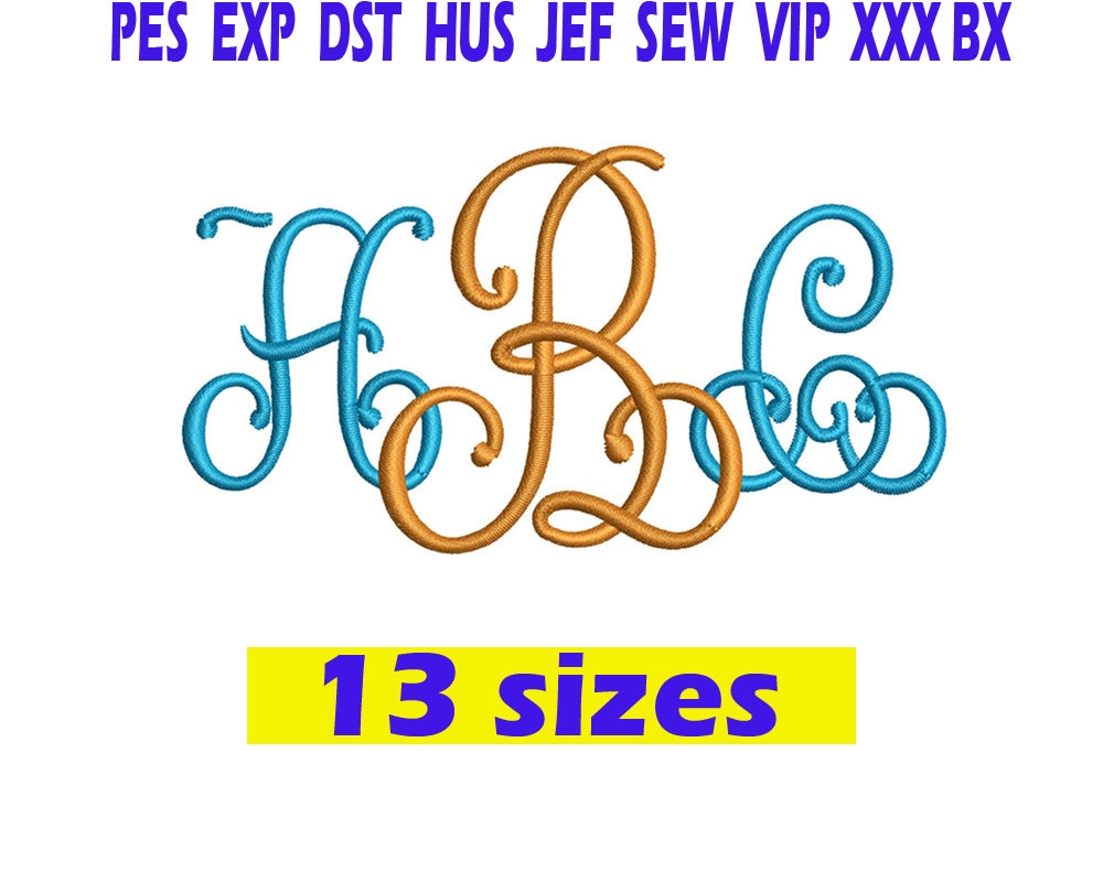 Lace Monogram Embroidery / BX Font / Lace Monogram embroidery Etsy