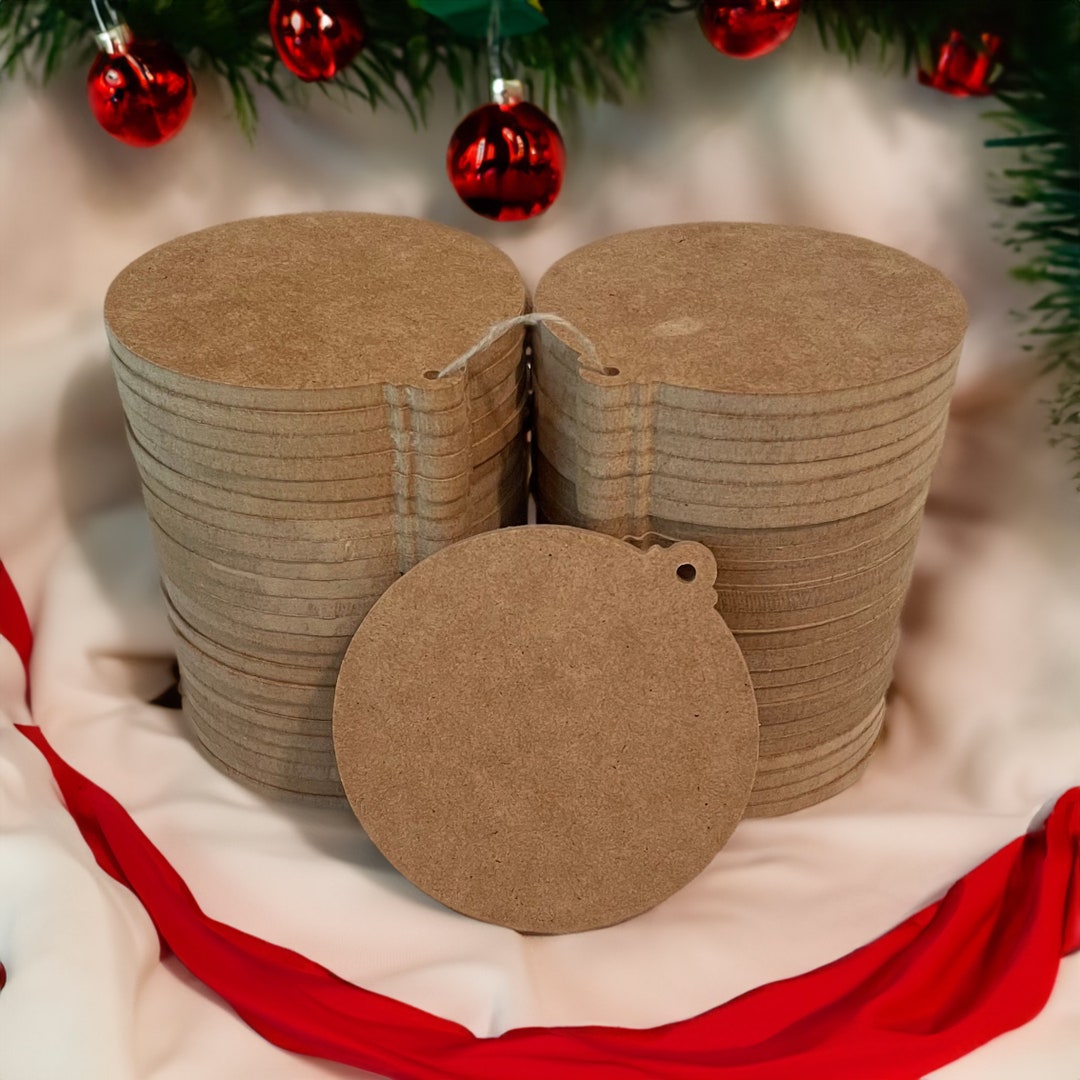 4 Inch Blank Round Christmas Ornament Cutouts: Unleash Your Holiday ...