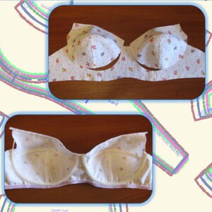 Bra sewing PATTERNS. Bra PATTERN. Sizes AA, A, B, C, D. Eve bra with Step-by-step instructions. Instant download image 4