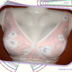 Bra Soft Cup Sewing Pattern in Full Bust Sizes DD-G UK Cup Sizes