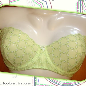 Bra PATTERN. Bra sewing PATTERN. Bra pattern pdf. Bra making. Multi sizes AA, A, B, C, D. Bra Emily. Instant download. pdf sewing pattern