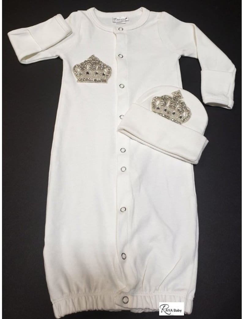 Jewish Baby Boy Brit Milah Gown Converter with Silver Crown & Etsy