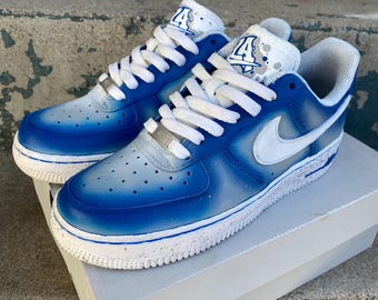 Brand New custom Dodgers Nike Air Force 1 women's size 7.5