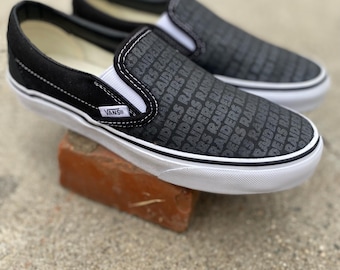 Custom Raiders Vans Classic Slip-On various sizes