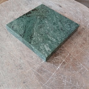 Green marble base