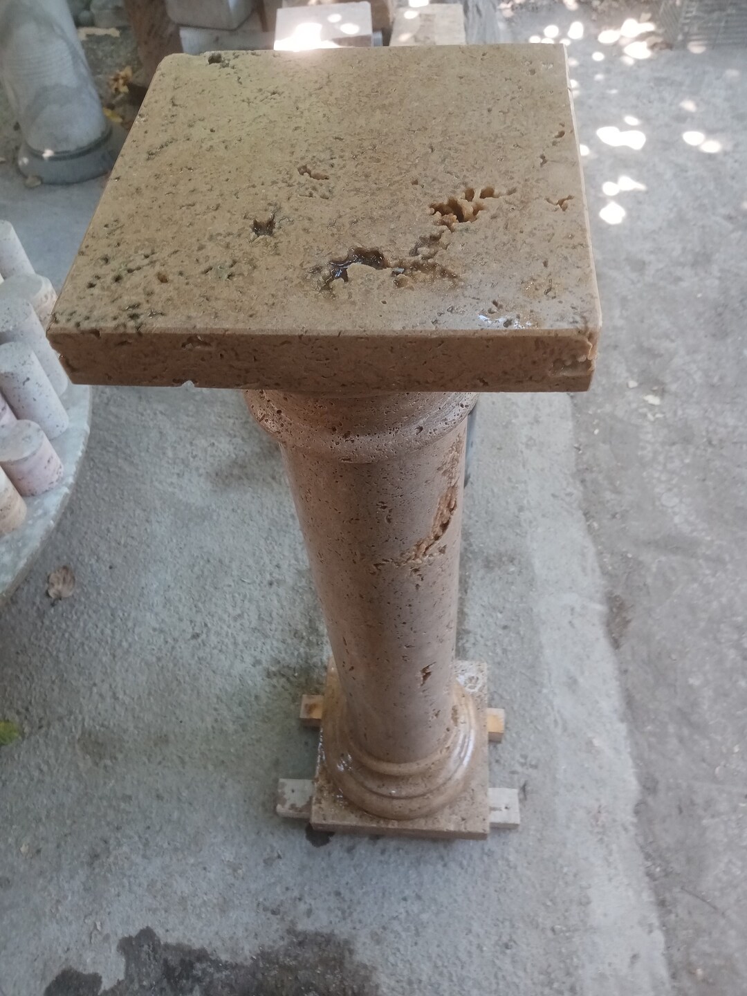 Travertine Column Etsy