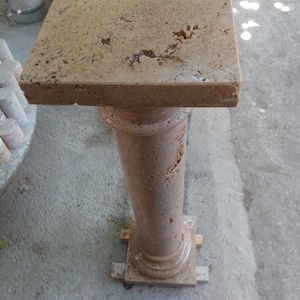 Travertine column