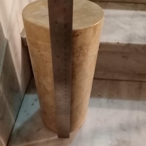 Red marble cylinder