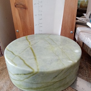 Green marble base