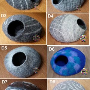Large Custom Cat Cave  (40 cm or 16 Inches Diameter). Choose the design and the color combination of your Choice.