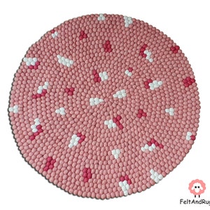 Filz Ball Teppiche / Baby Mädchen Kinderzimmer Pom Pom Teppich (kostenloser Versand)