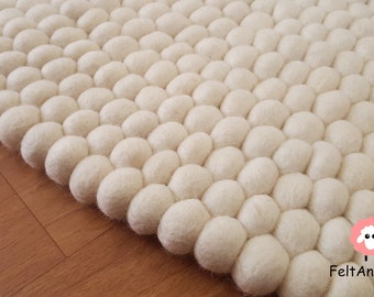 Filz Ball Teppiche / Baby Mädchen Kinderzimmer Pom Pom Teppich (kostenloser Versand)