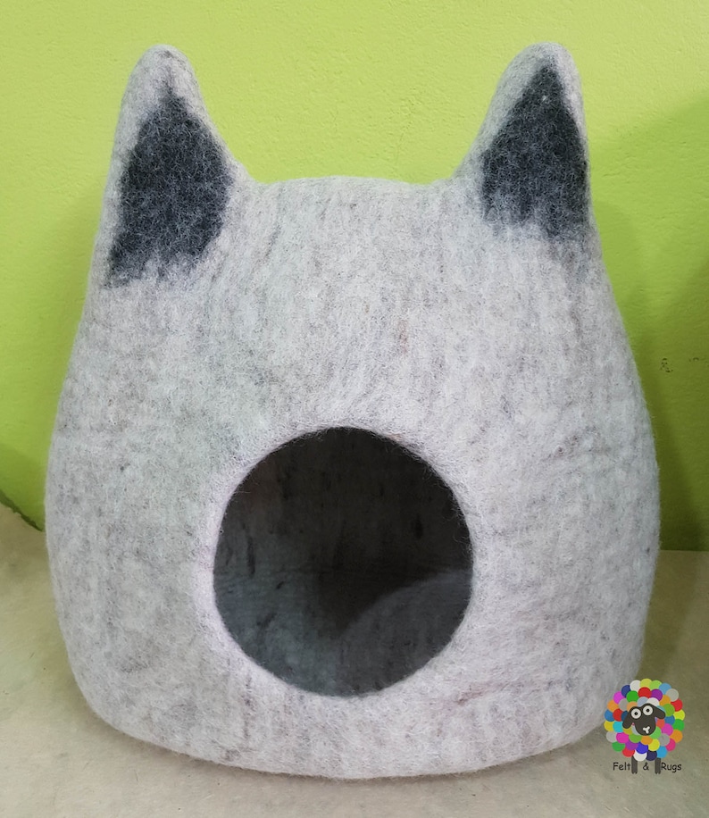 Large Felt Cat Cave / Cat Bed / Pet Bed / Puppy Bed / Cat ...