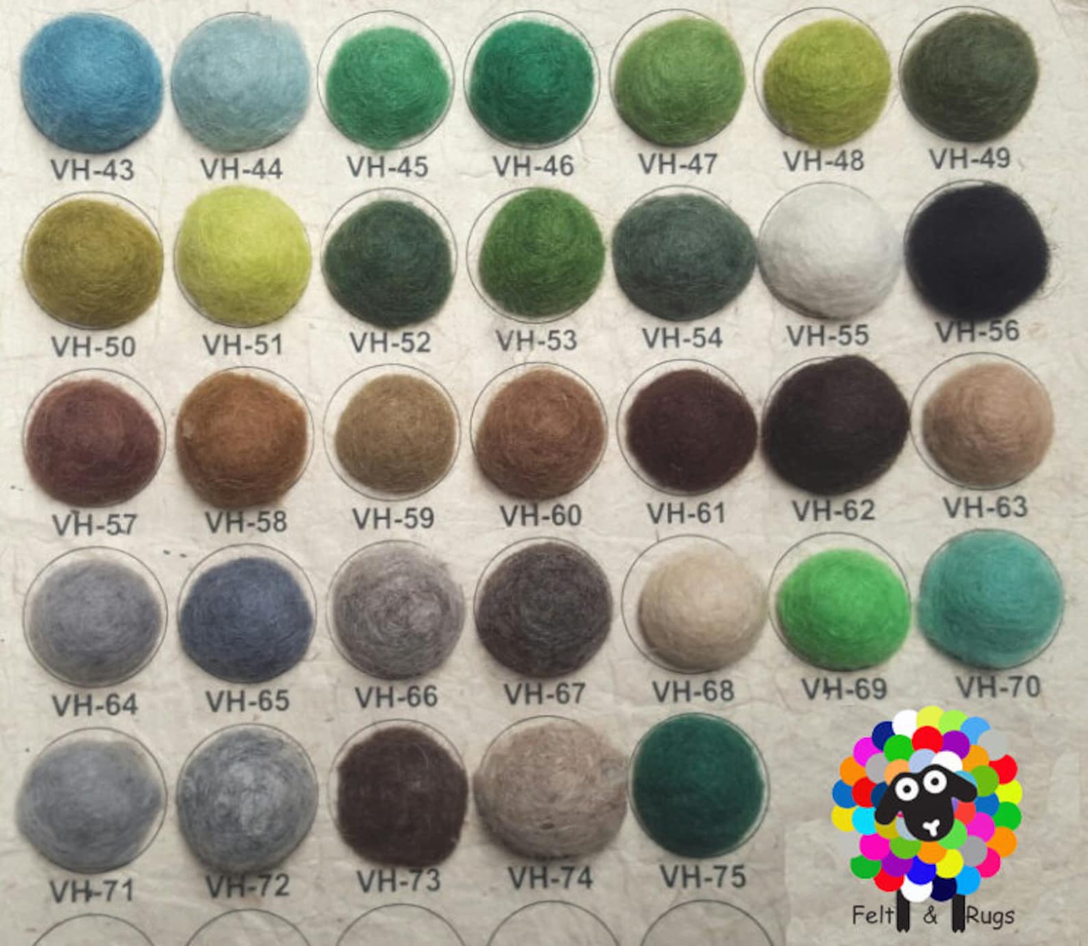 COLOR Chart (75 Different Shades of Color to Choose From..) - Etsy