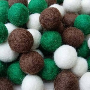 2,2 cm Filz Bommeln. Wolle Pom Pom Girlande Kindergirlande Dekoration 100 % Wolle - DIY Basteln
