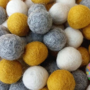 2,2 cm Filz Bommeln. Wolle Pom Pom Girlande Kindergirlande Dekoration 100 % Wolle - DIY Basteln