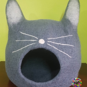 Grande Grotte De Chat De Feutre Lit De Chat Lit Danimal Etsy Grande Grotte De Chat De Feutre Lit De Chat Lit Danimal Etsy