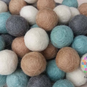 2,2 cm Filz Bommeln. Wolle Pom Pom Kindergirlande Dekoration. 100 % Wolle - DIY Basteln