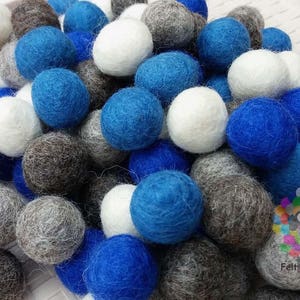 2 cm Filz Bommeln. Wolle Pom Pom Girlande Kindergirlande Dekoration 100 % Wolle - DIY Basteln
