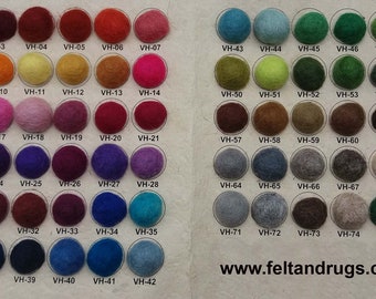 Custom Felt Ball Rugs . Pick the color that you want from our Color Chart . 100 % Wool pebble Handmade Rug (Free Shipping)