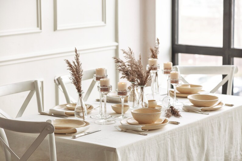 stoneware dinnerware set Ceramic bowl Dinnerware set Pottery plate Dinner set Dish set Plate set Cheese board Ceramic dinnerware