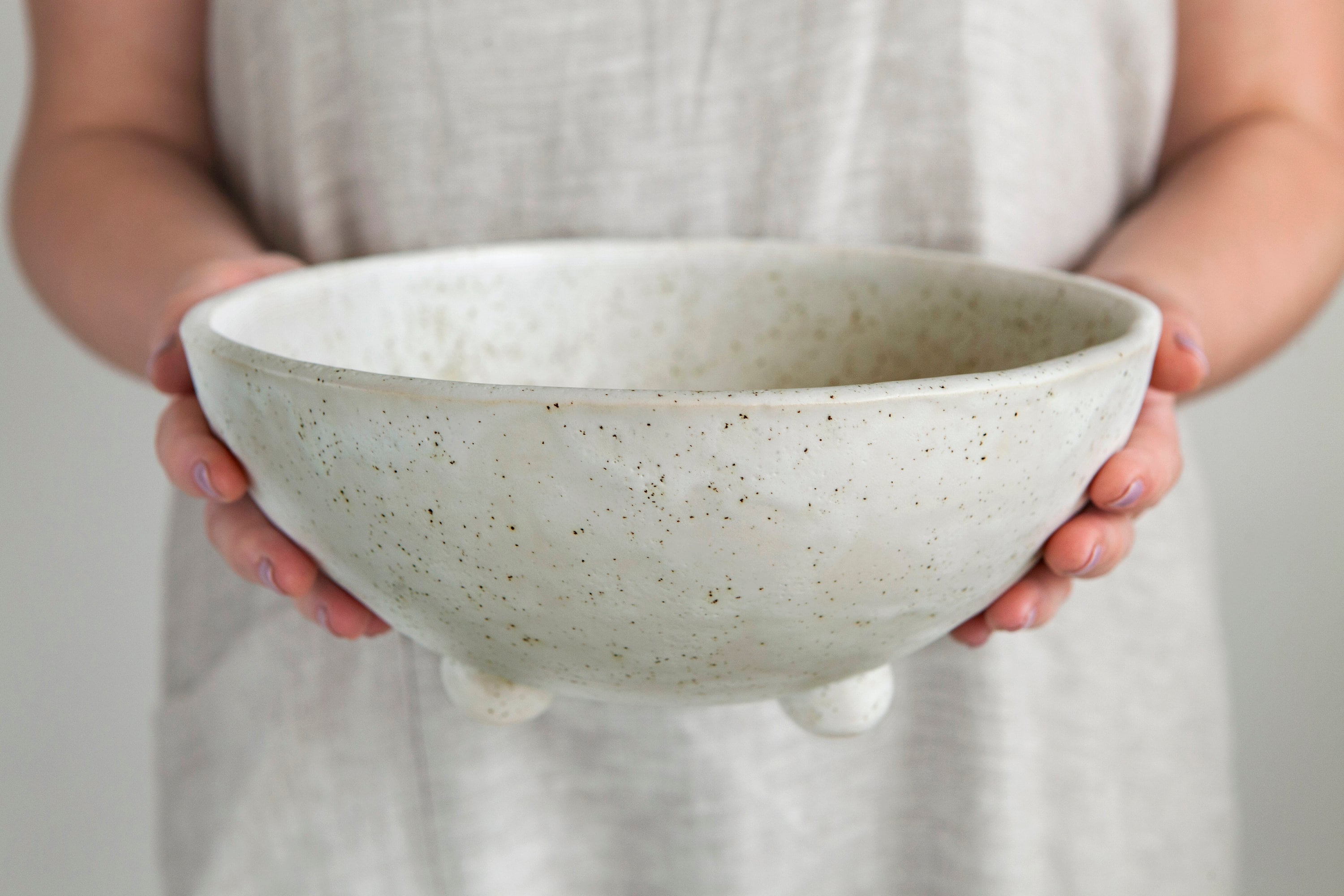 Large Ceramic Fruit Bowl by YomYomceramic