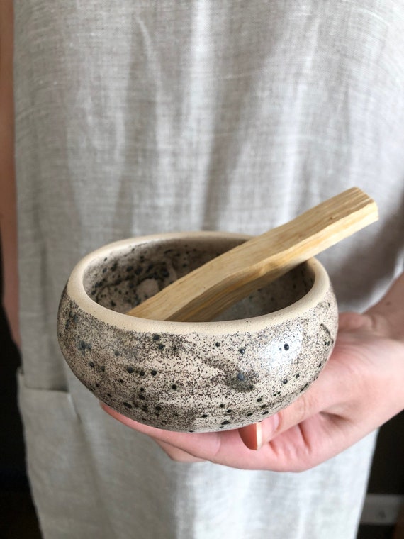 Soporte de palo santo, Tazón de mancha, Quemador de incienso, Soporte de  incienso de cerámica, Cerámica de soporte de palo santo, Plato de palo santo  profundo, Tazón de quemador smuging 