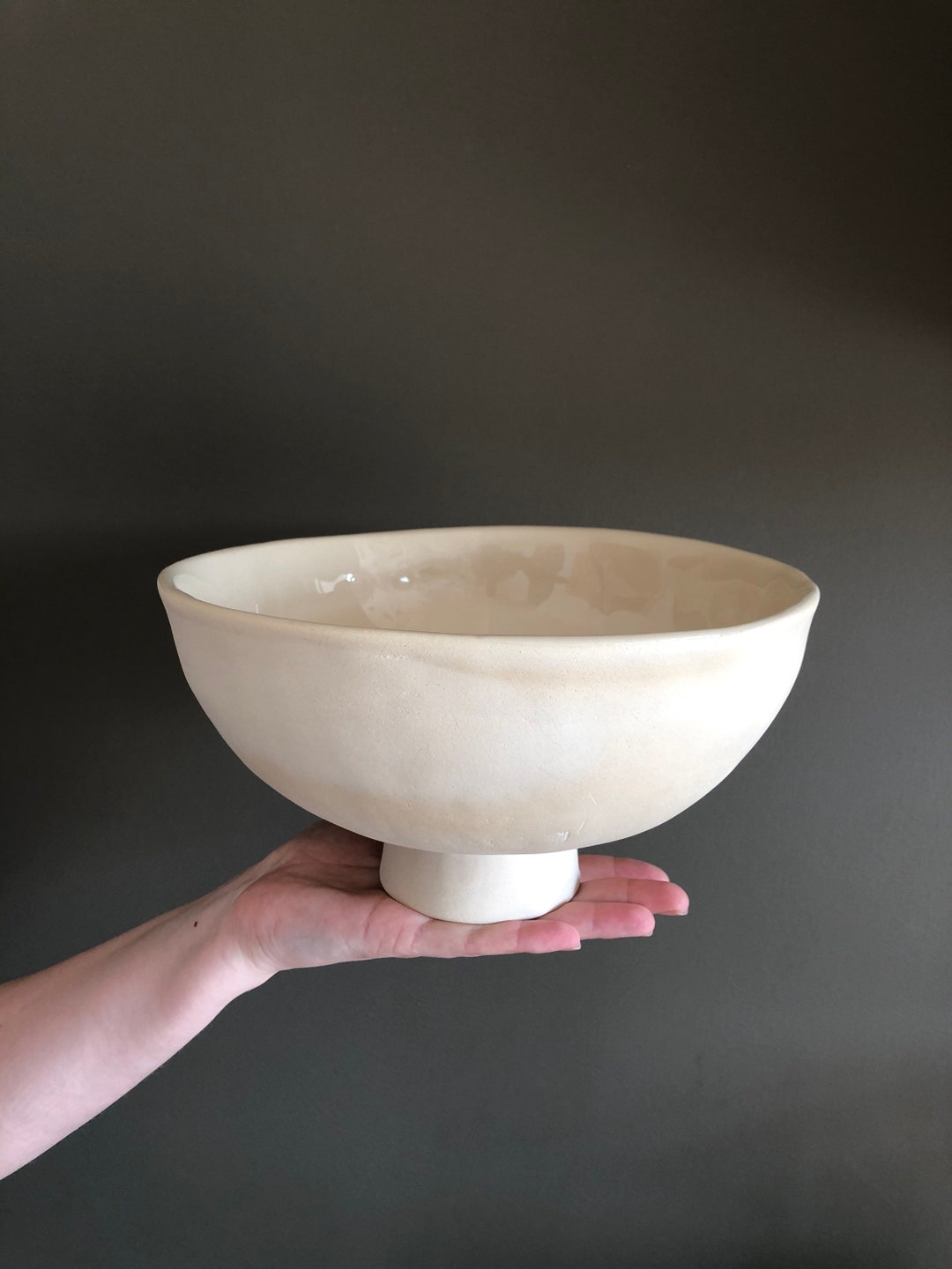 Ivory Large Essential Footed Bowl