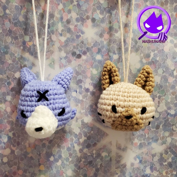 Palamute & Palico 3" MH Rise | Amigurumi | Plush | Keyring / Charm |  Made By Mashumaro