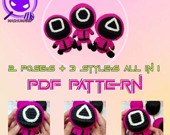 Chibi Masked Guard Amigurumi Crochet PDF Pattern | Instant Download | DIY | Make Your Own Plush