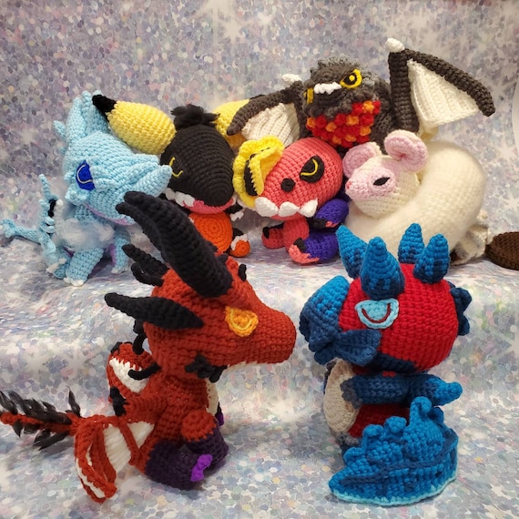 Large Size Monsterhunter World Inspired Chibi Plush Etsy